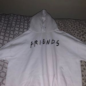 Men’s white friends hoodie